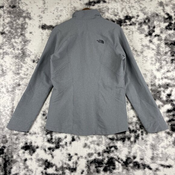North Face Tech Stretch Jacket Womens Size Medium Gray‎ Windwall Outdoors Hiking - Picture 2 of 13